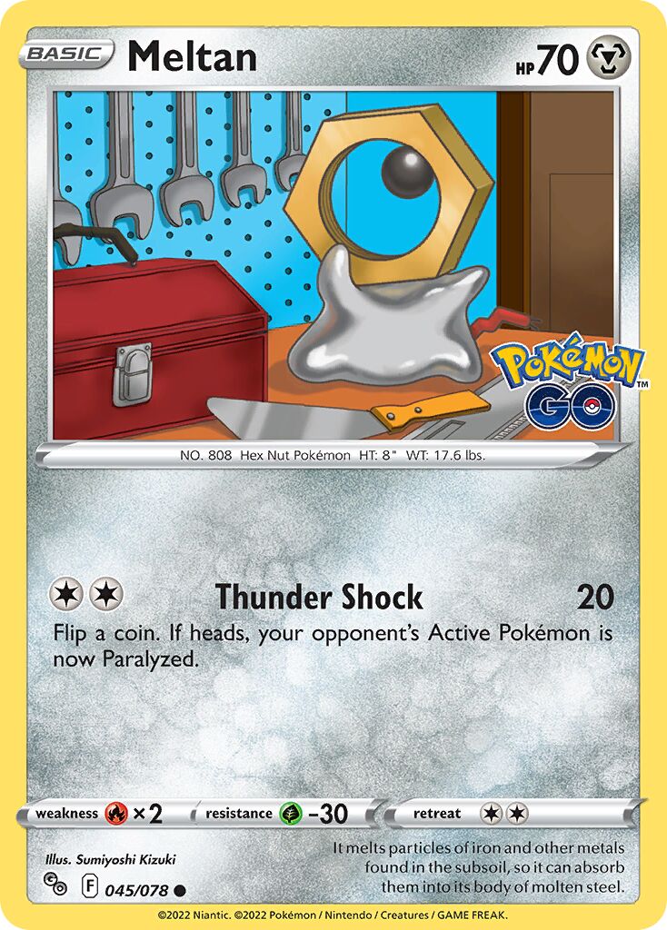 Meltan 045/78 — Pokémon GO (English Pokémon TCG card)