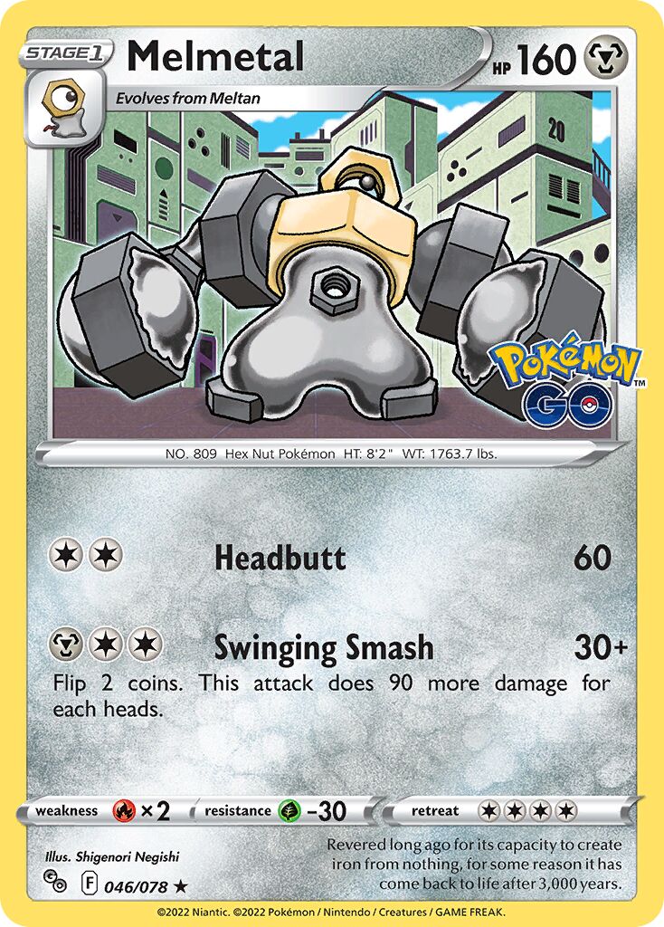 Melmetal 046/78 — Pokémon GO (English Pokémon TCG card)