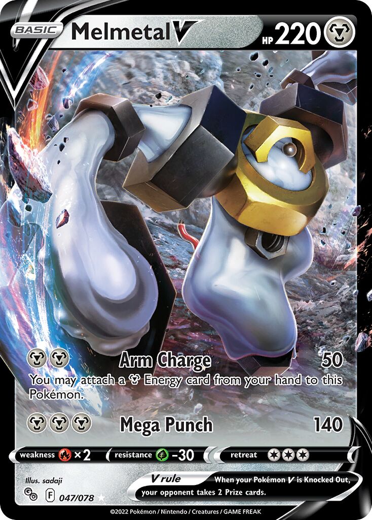 Melmetal V 047/78 — Pokémon GO (English Pokémon TCG card)