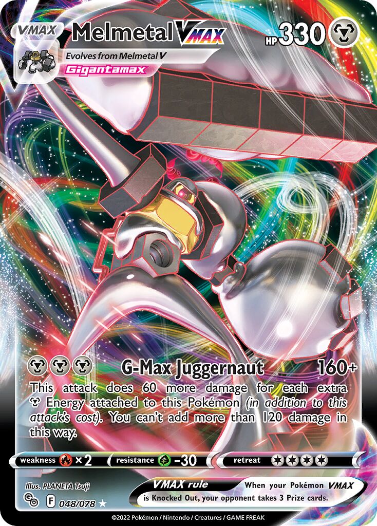 Melmetal VMAX 048/78 — Pokémon GO (English Pokémon TCG card)