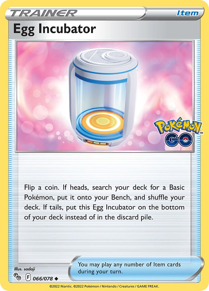 Egg Incubator 066/78 — Pokémon GO (English Pokémon TCG card)