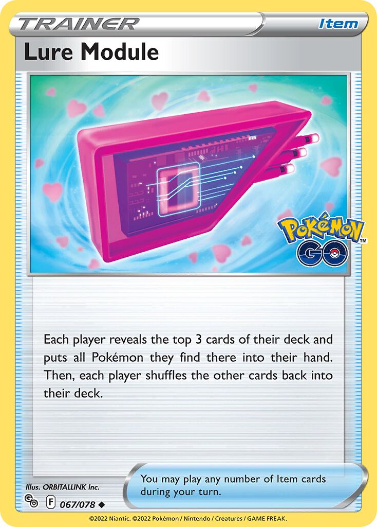 Lure Module 067/78 — Pokémon GO (English Pokémon TCG card)