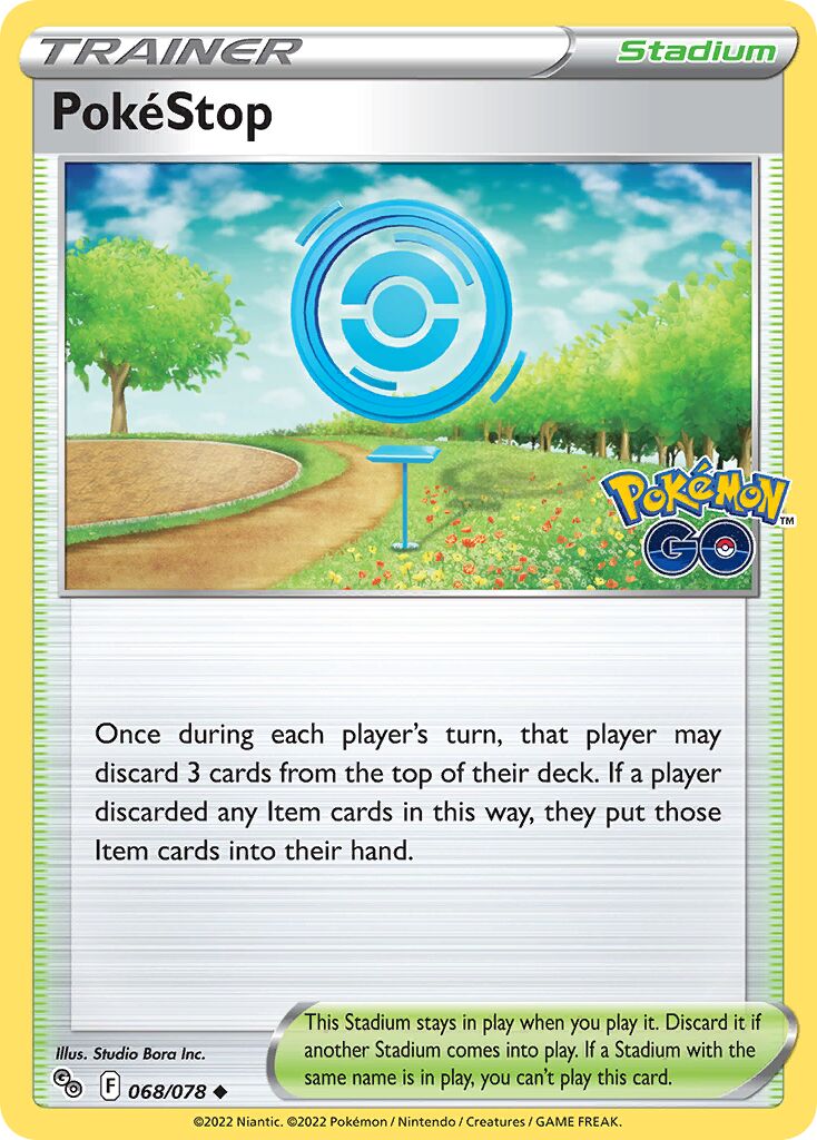 PokéStop 068/78 — Pokémon GO (English Pokémon TCG card)