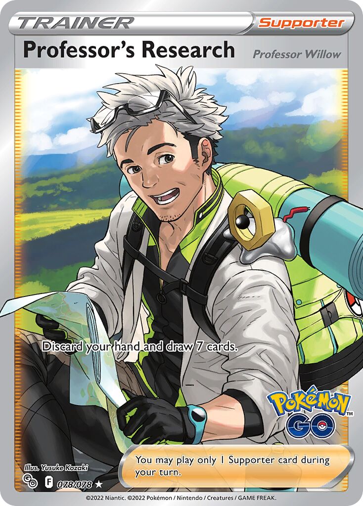 Professor's Research 078/78 — Pokémon GO (English Pokémon TCG card)