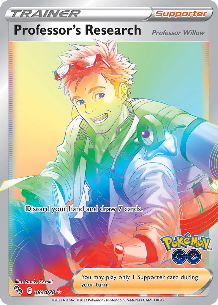 Professor's Research 084/78 — Pokémon GO (English Pokémon TCG card)