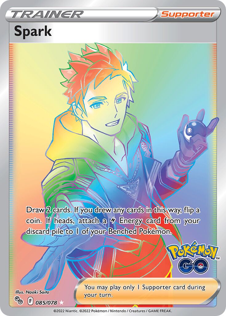 Spark 085/78 — Pokémon GO (English Pokémon TCG card)
