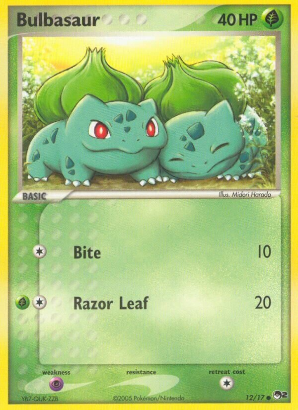 Bulbasaur 012/17 — POP Series 2 (English Pokémon TCG card)