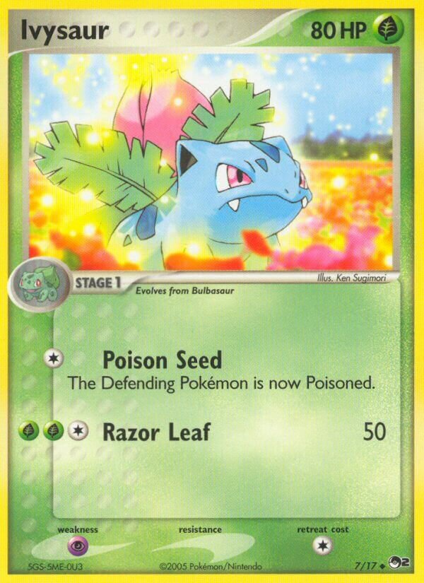 Ivysaur 007/17 — POP Series 2 (English Pokémon TCG card)