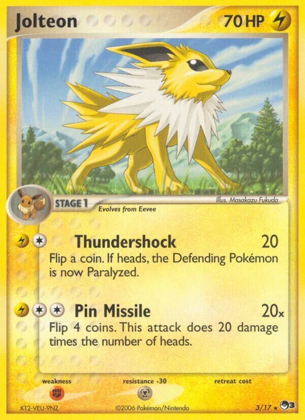 Jolteon 003/17 — POP Series 3 (English Pokémon TCG card)