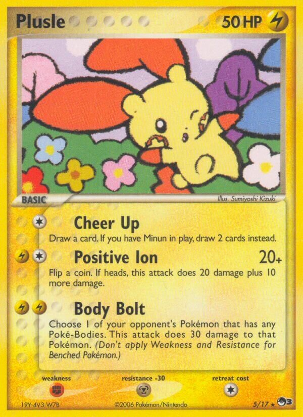 Plusle 005/17 — POP Series 3 (English Pokémon TCG card)