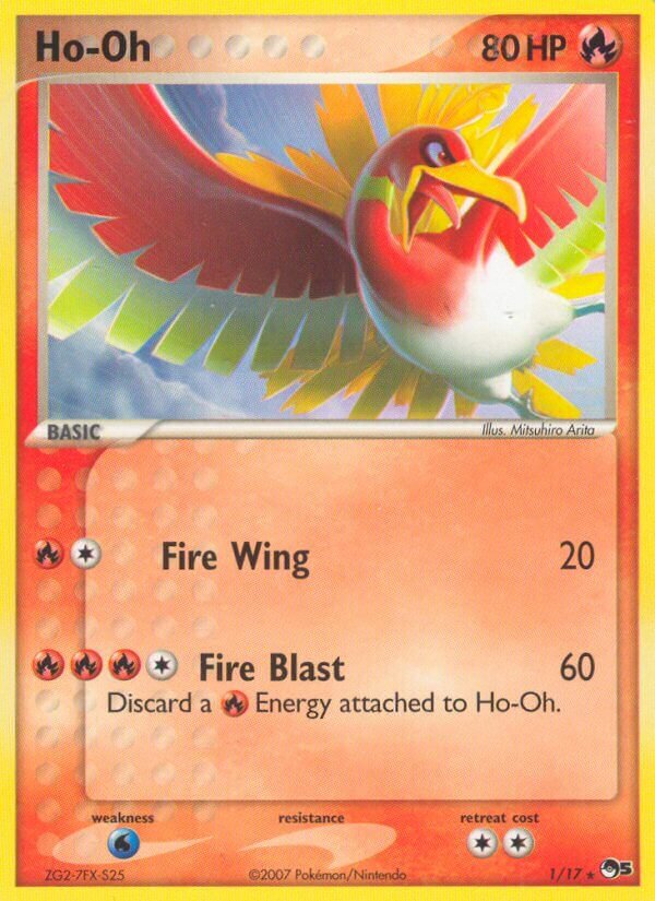 Ho-Oh 001/17 — POP Series 5 (English Pokémon TCG card)
