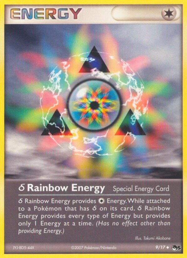 δ Rainbow Energy 009/17 — POP Series 5 (English Pokémon TCG card)