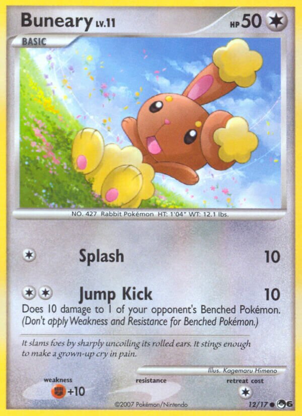 Buneary 012/17 — POP Series 6 (English Pokémon TCG card)