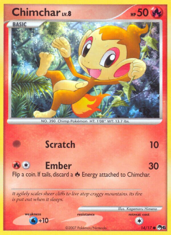 Chimchar 014/17 — POP Series 6 (English Pokémon TCG card)