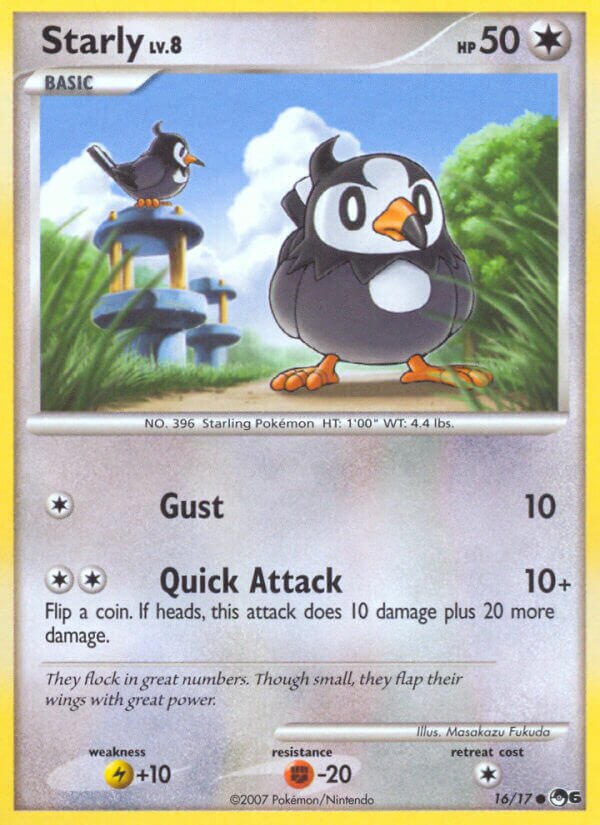 Starly 016/17 — POP Series 6 (English Pokémon TCG card)