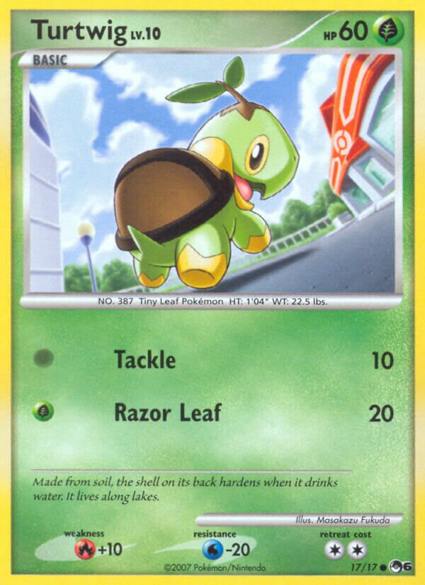 Turtwig 017/17 — POP Series 6 (English Pokémon TCG card)