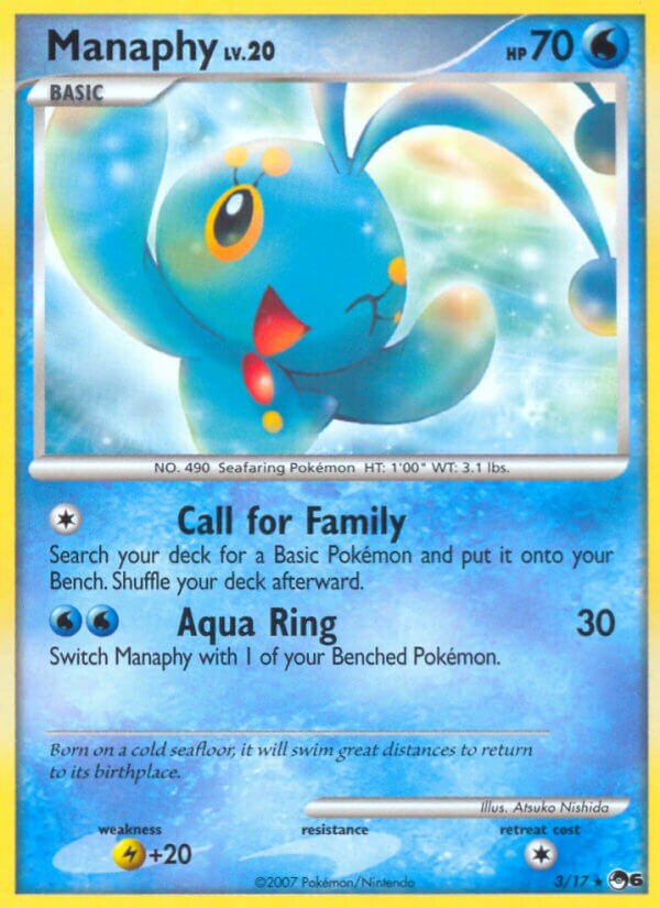 Manaphy 003/17 — POP Series 6 (English Pokémon TCG card)