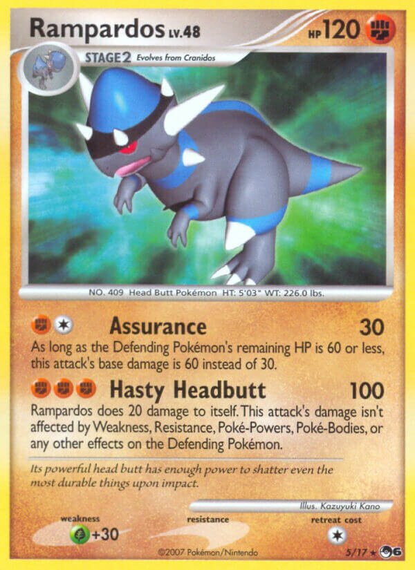 Rampardos 005/17 — POP Series 6 (English Pokémon TCG card)
