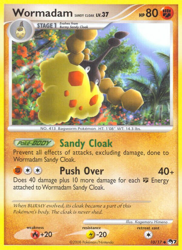 Wormadam Sandy Cloak 010/17 — POP Series 7 (English Pokémon TCG card)