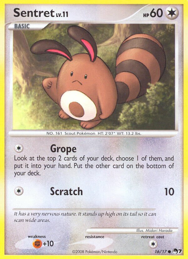Sentret 016/17 — POP Series 7 (English Pokémon TCG card)