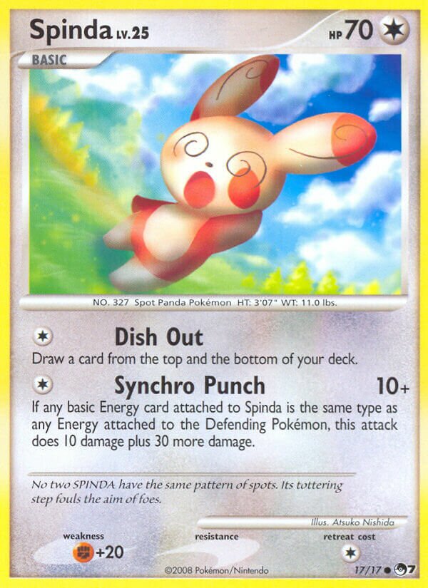 Spinda 017/17 — POP Series 7 (English Pokémon TCG card)