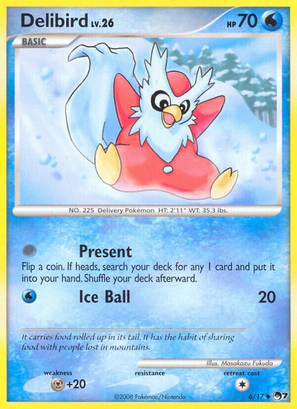 Delibird 006/17 — POP Series 7 (English Pokémon TCG card)