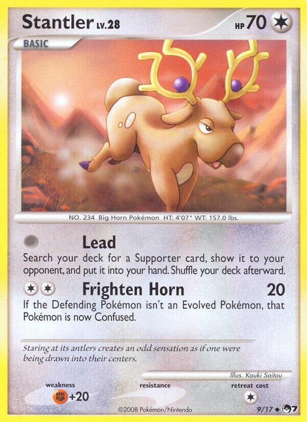 Stantler 009/17 — POP Series 7 (English Pokémon TCG card)