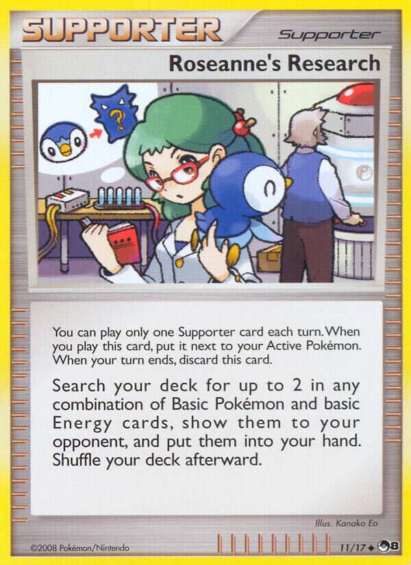 Roseanne's Research 011/17 — POP Series 8 (English Pokémon TCG card)