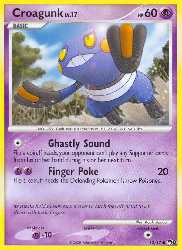 Croagunk 013/17 — POP Series 8 (English Pokémon TCG card)