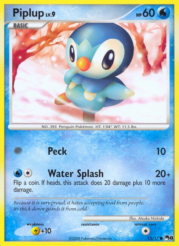 Piplup 015/17 — POP Series 8 (English Pokémon TCG card)