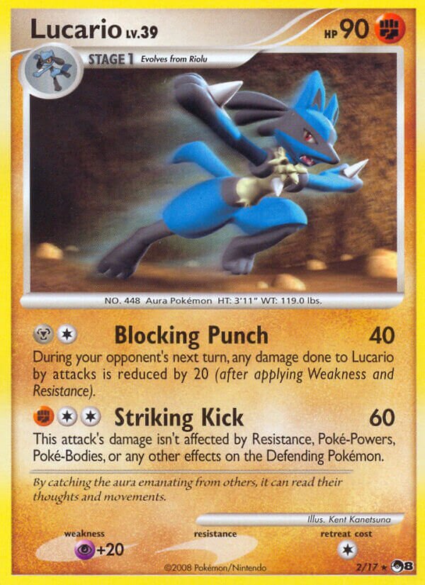 Lucario 002/17 — POP Series 8 (English Pokémon TCG card)
