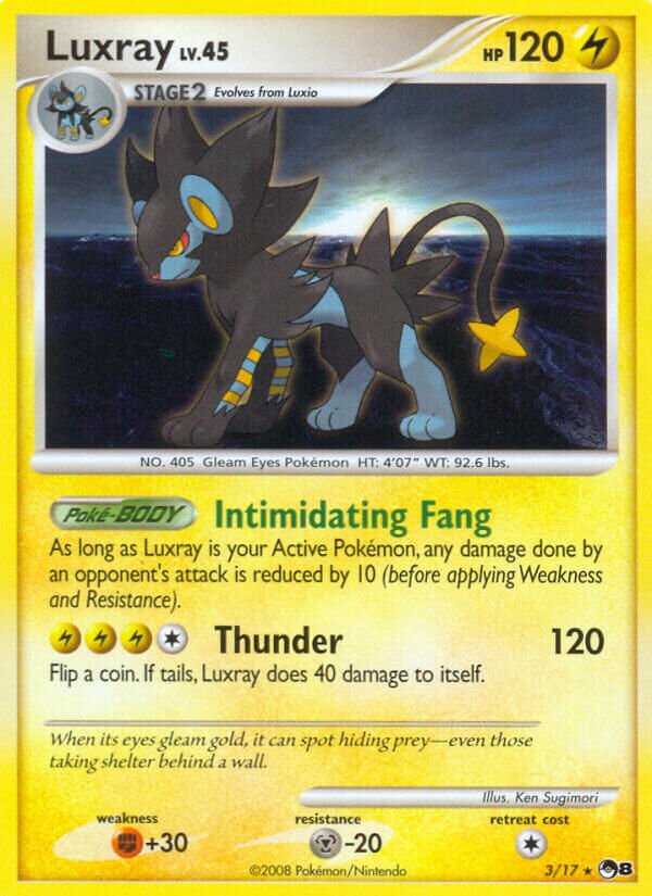 Luxray 003/17 — POP Series 8 (English Pokémon TCG card)
