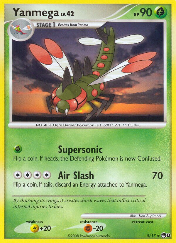 Yanmega 005/17 — POP Series 8 (English Pokémon TCG card)