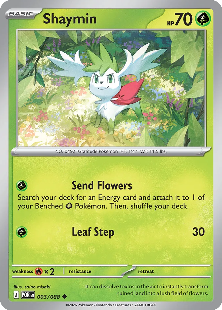 Shaymin 003/88 — Perfect Order (English Pokémon TCG card)