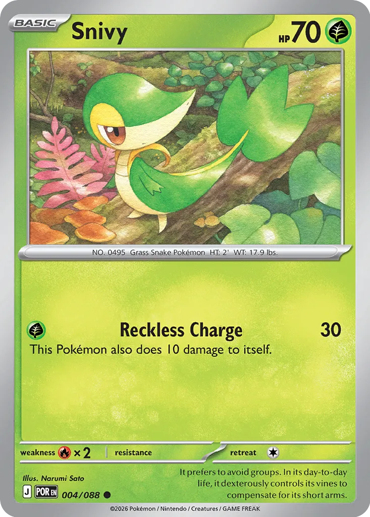Snivy 004/88 — Perfect Order (English Pokémon TCG card)