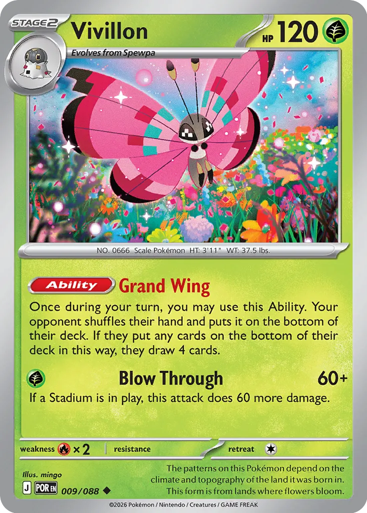 Vivillon 009/88 — Perfect Order (English Pokémon TCG card)