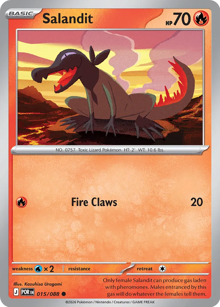Salandit 015/88 — Perfect Order (English Pokémon TCG card)