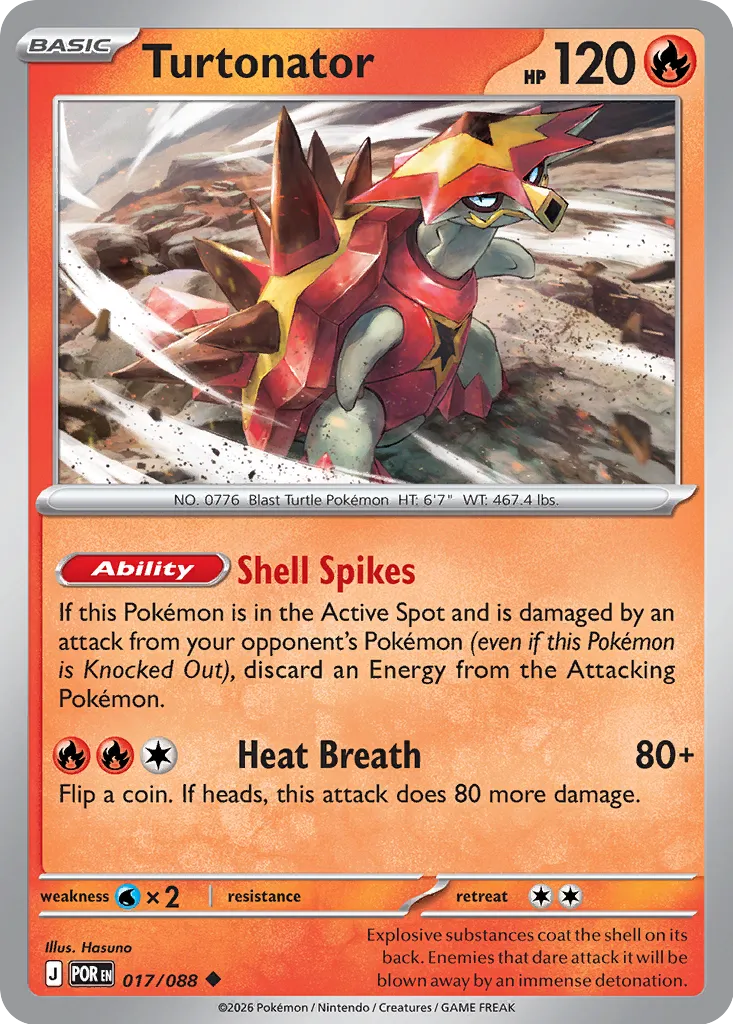 Turtonator 017/88 — Perfect Order (English Pokémon TCG card)