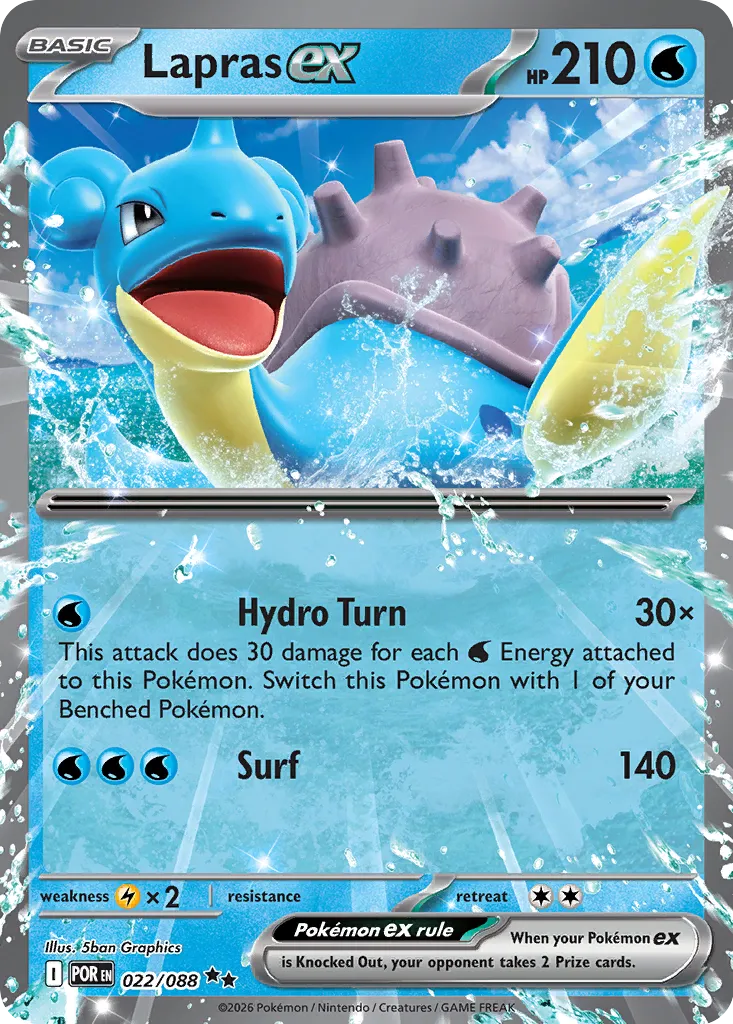 Lapras ex 022/88 — Perfect Order (English Pokémon TCG card)