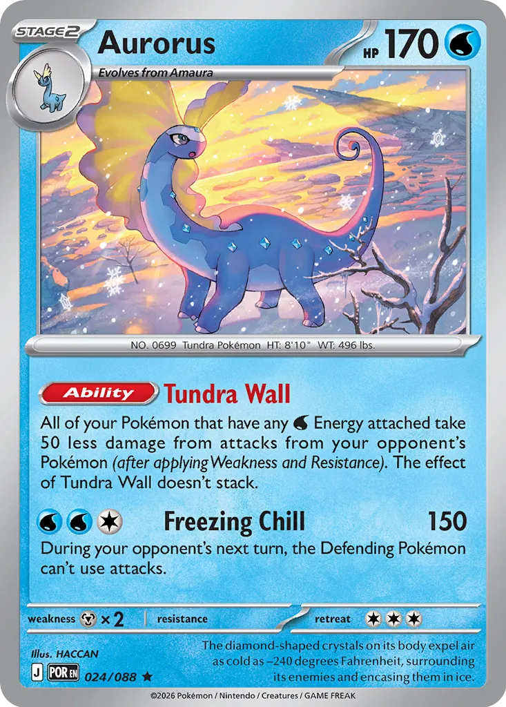 Aurorus 024/88 — Perfect Order (English Pokémon TCG card)