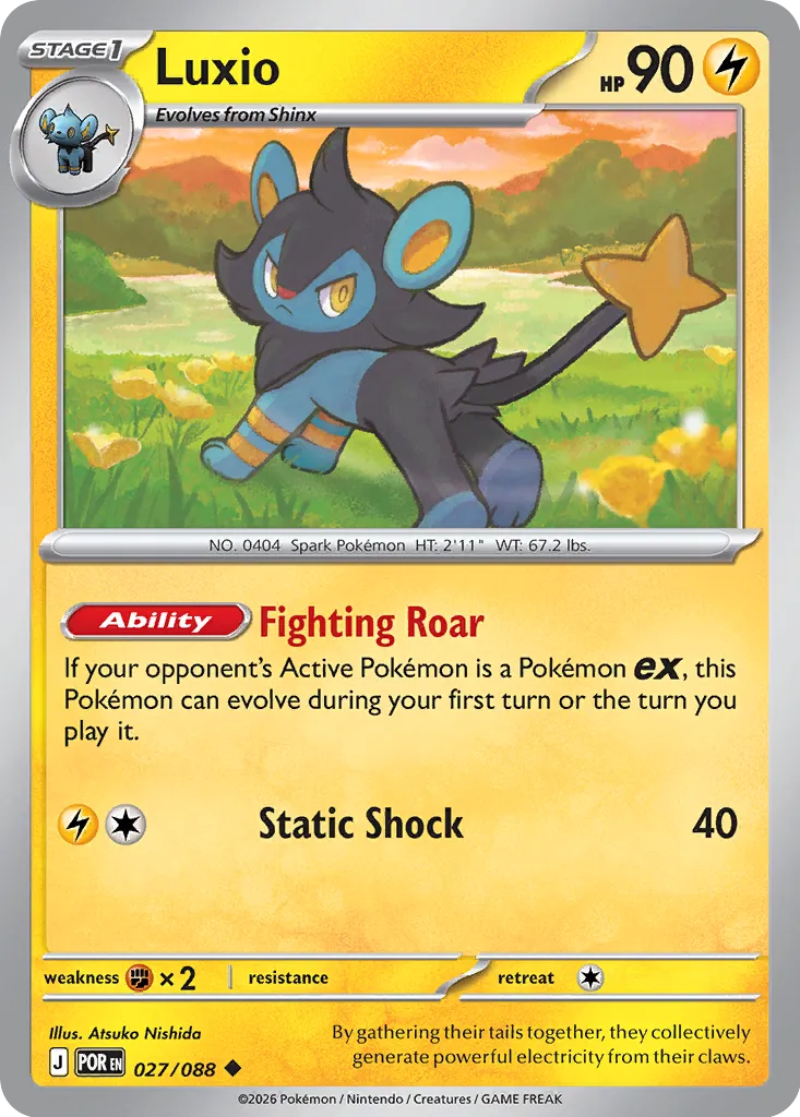 Luxio 027/88 — Perfect Order (English Pokémon TCG card)