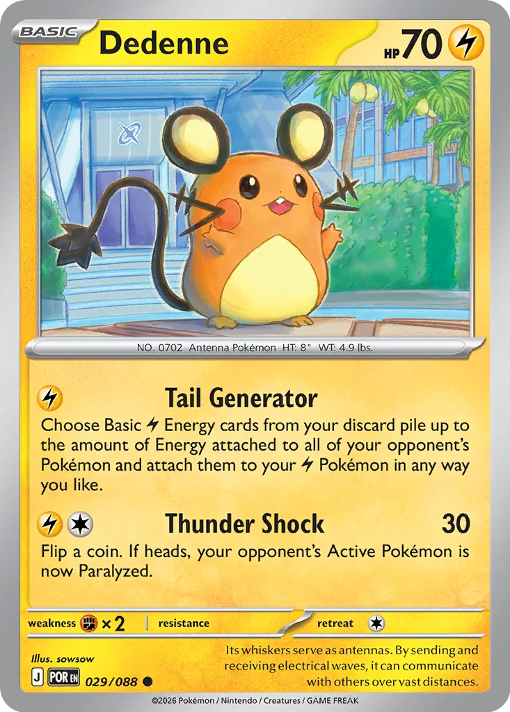 Dedenne 029/88 — Perfect Order (English Pokémon TCG card)