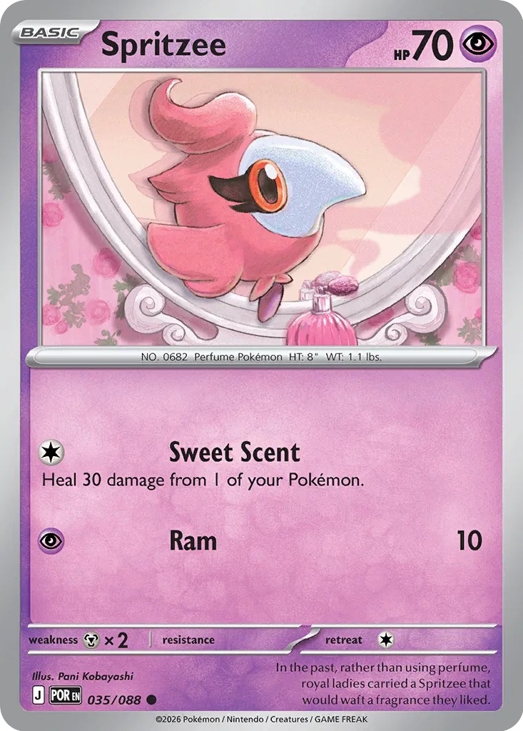 Spritzee 035/88 — Perfect Order (English Pokémon TCG card)