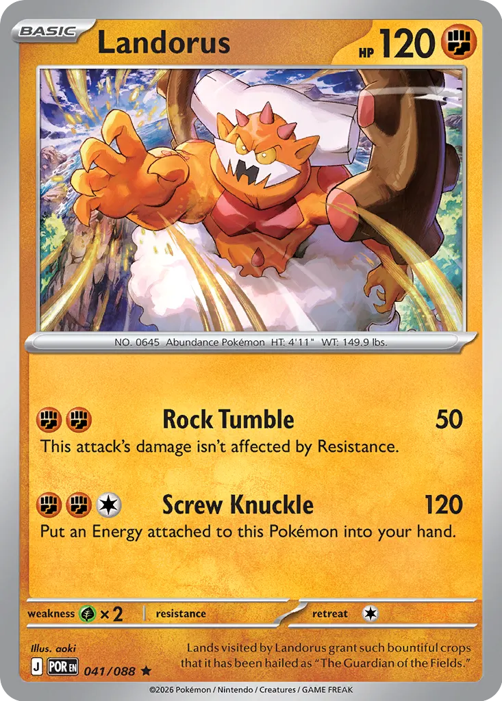 Landorus 041/88 — Perfect Order (English Pokémon TCG card)