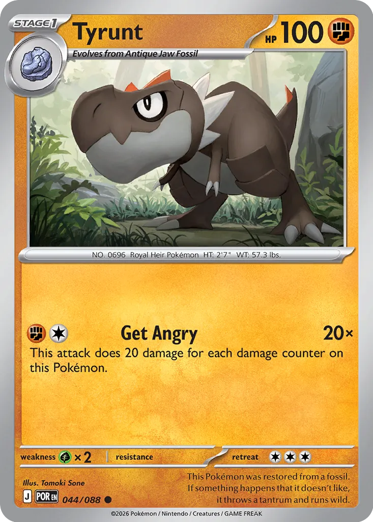 Tyrunt 044/88 — Perfect Order (English Pokémon TCG card)