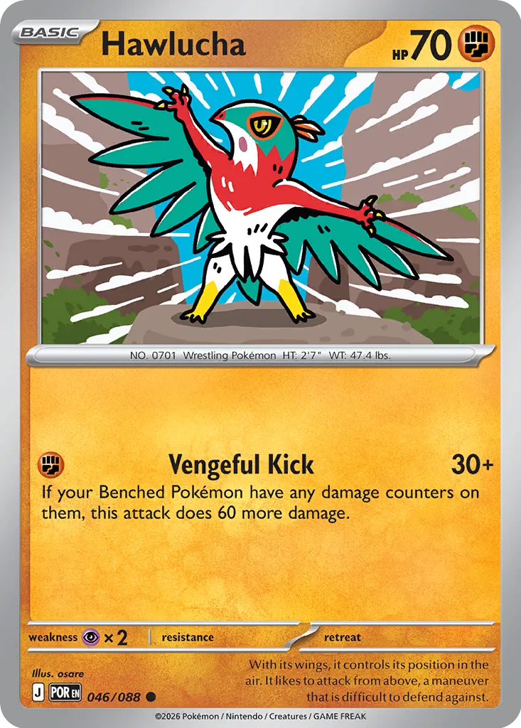 Hawlucha 046/88 — Perfect Order (English Pokémon TCG card)