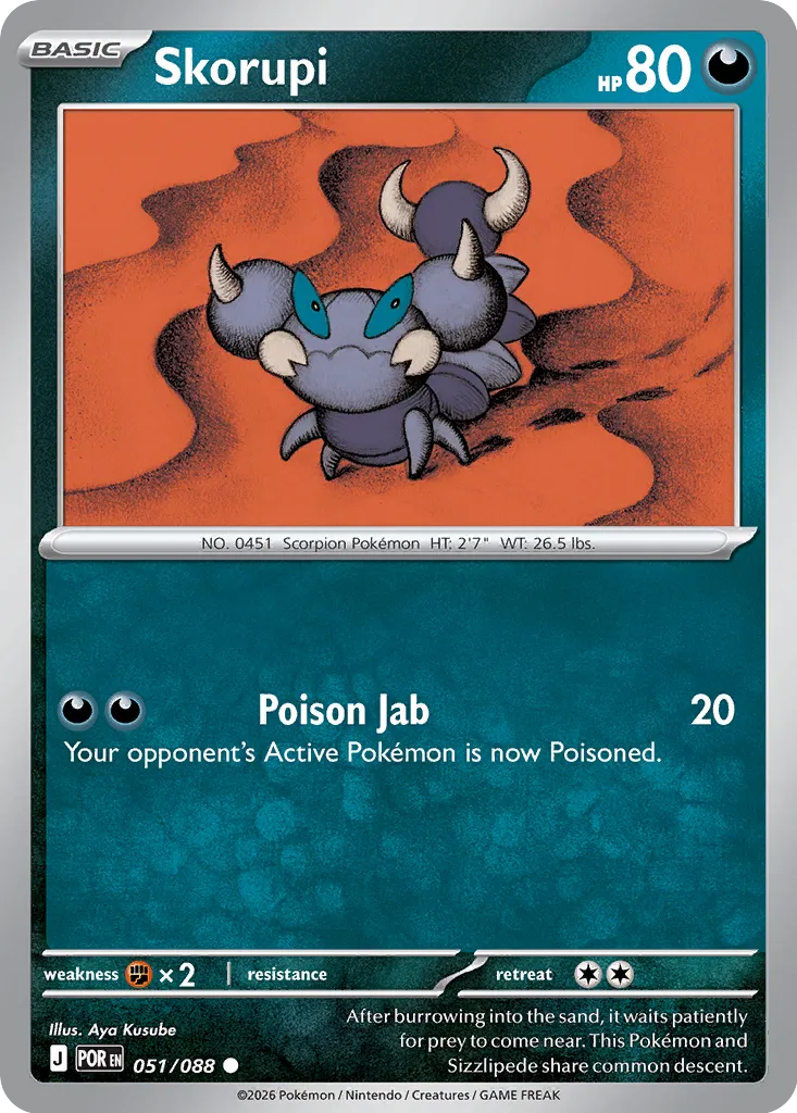 Skorupi 051/88 — Perfect Order (English Pokémon TCG card)