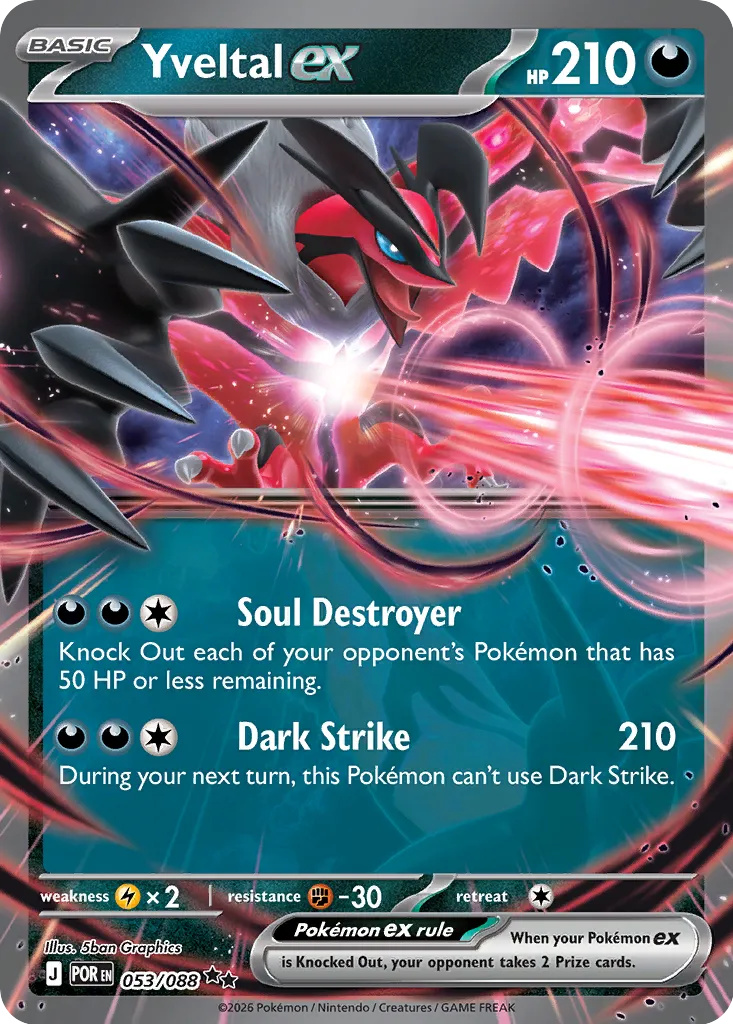 Yveltal ex 053/88 — Perfect Order (English Pokémon TCG card)