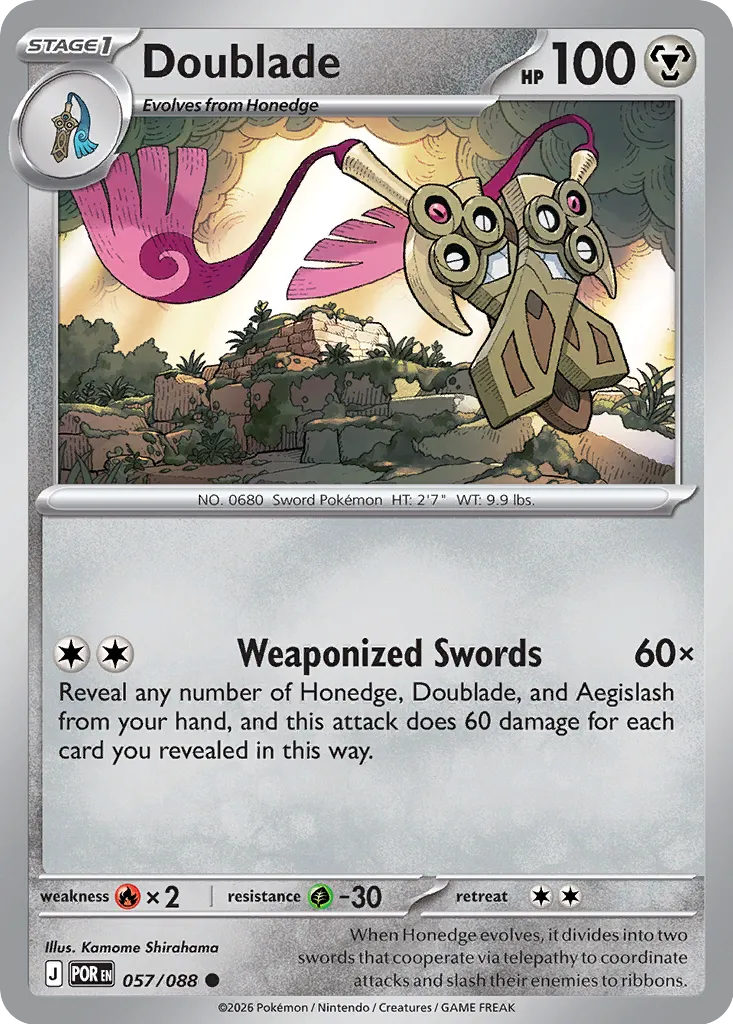 Doublade 057/88 — Perfect Order (English Pokémon TCG card)