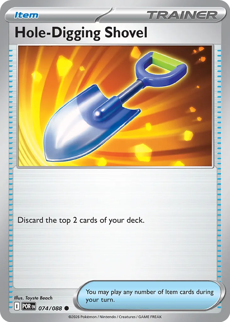 Hole-Digging Shovel 074/88 — Perfect Order (English Pokémon TCG card)